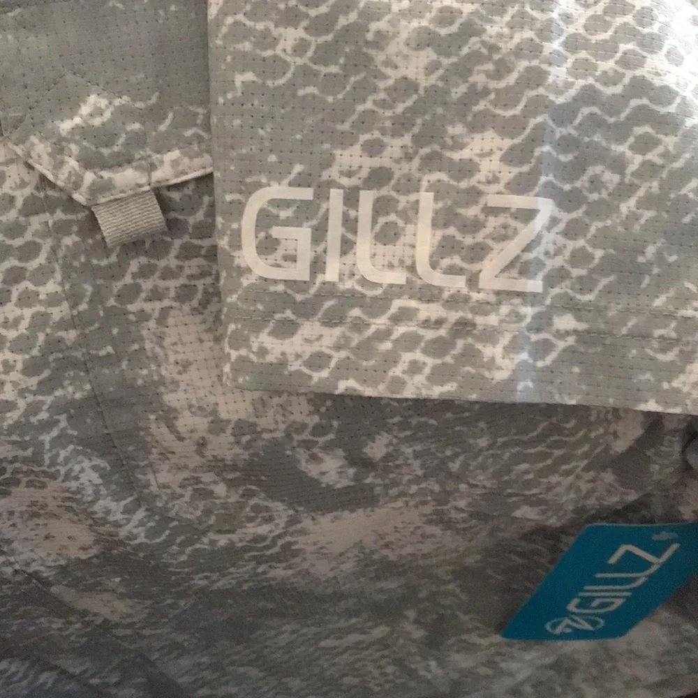 Gillz Men's Flex Mesh Woven Shirt High Rise Grey Grunge NWT - Picture 7 of 8